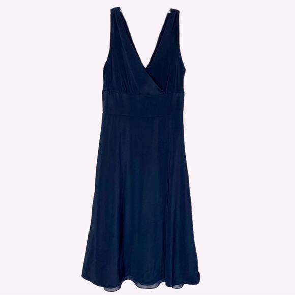 100% Silk Sleeveless Fit & Flare Dress - Picture 8 of 8